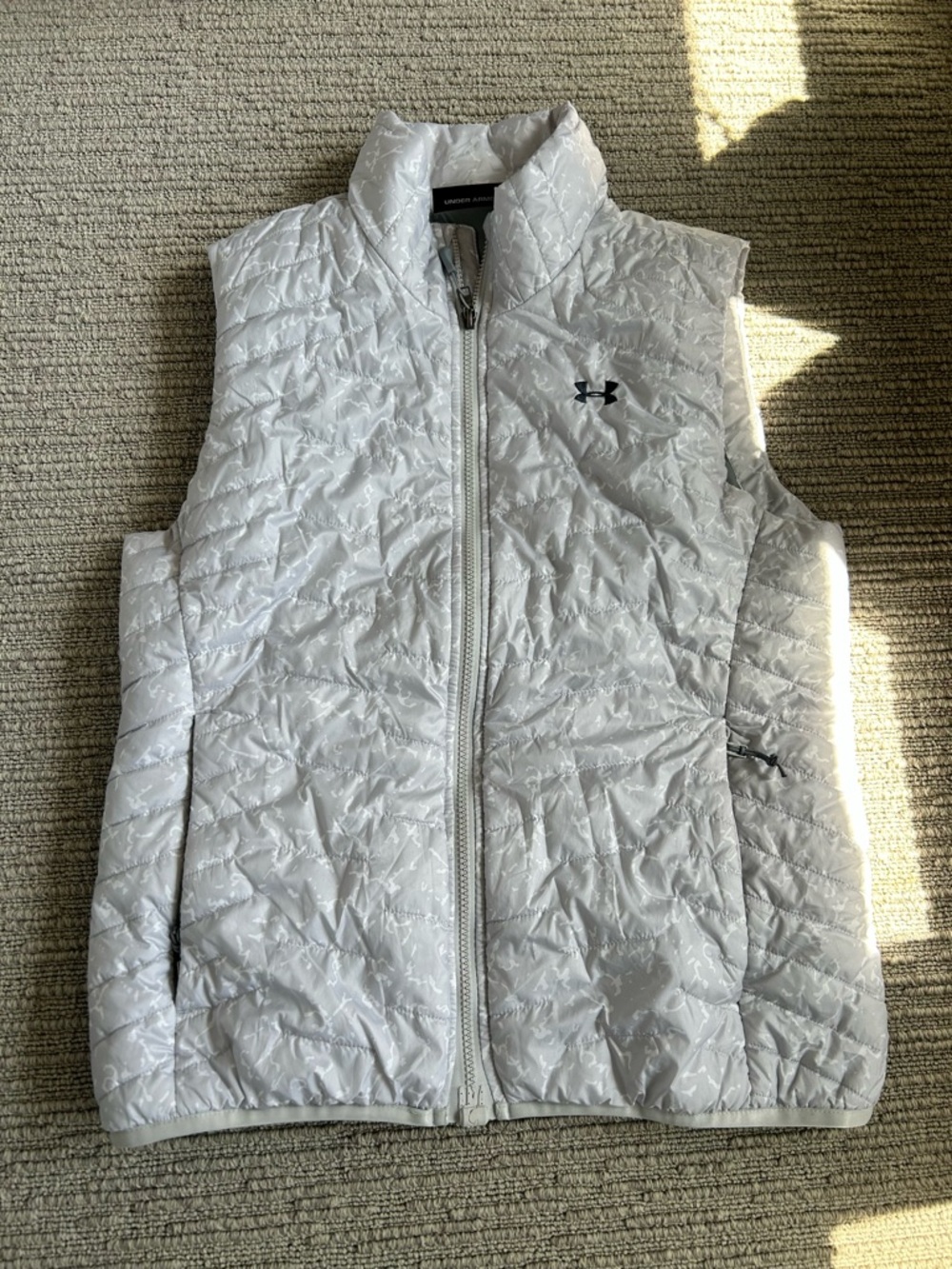 Under Armour White Quilted Lightweight Vest
